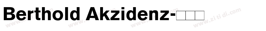 Berthold Akzidenz字体转换